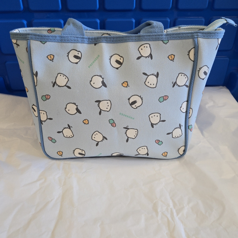 Hello Kitty Blue Satchel with Cute Pachacco Print